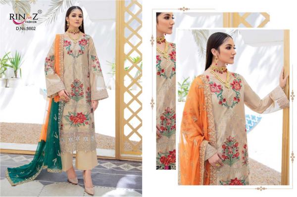 Rinaz Imrozia 4 Georgette Fancy Embroidery Pakistani Salwar 